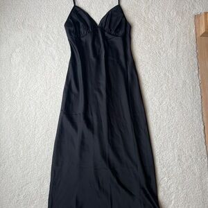 Abercrombie & Fitch Black Satin Slip